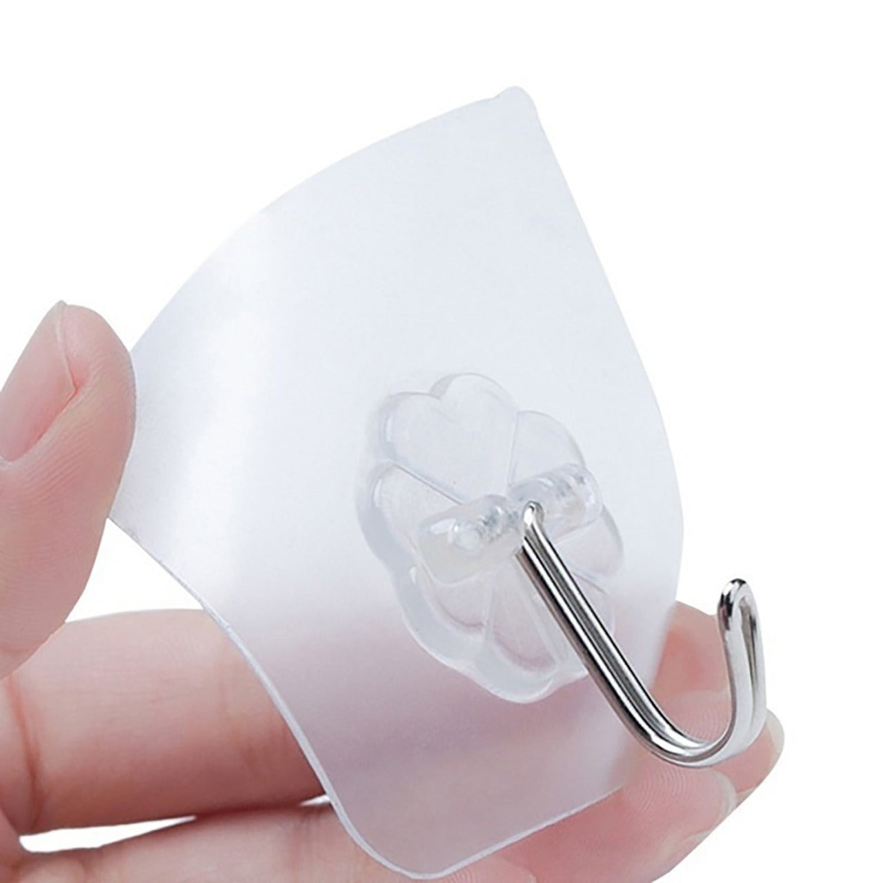 Wukusy 9055 100-piece stainless steel adhesive wall hooks for home improvement, strong and versatile for hanging items.