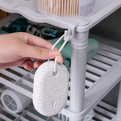 Wukusy 4-layer multifunctional storage shelf organizer for kitchen or bathroom, narrow design with multiple storage compartments