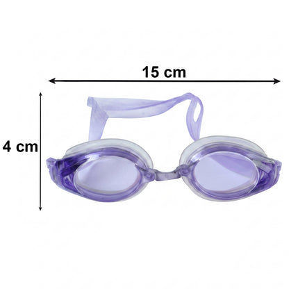Kids lightweight swimming goggles by Wukusy with flexible frame and leak-proof seal, shown on a child's face.
