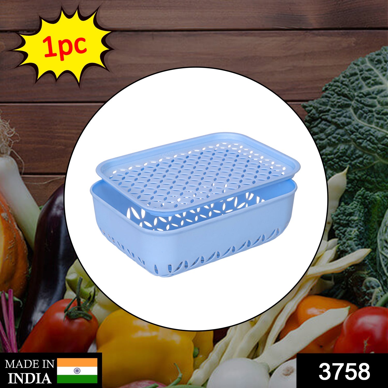 Wukusy Kothmir basket for holding fruits and vegetables, versatile household storage basket with woven design.