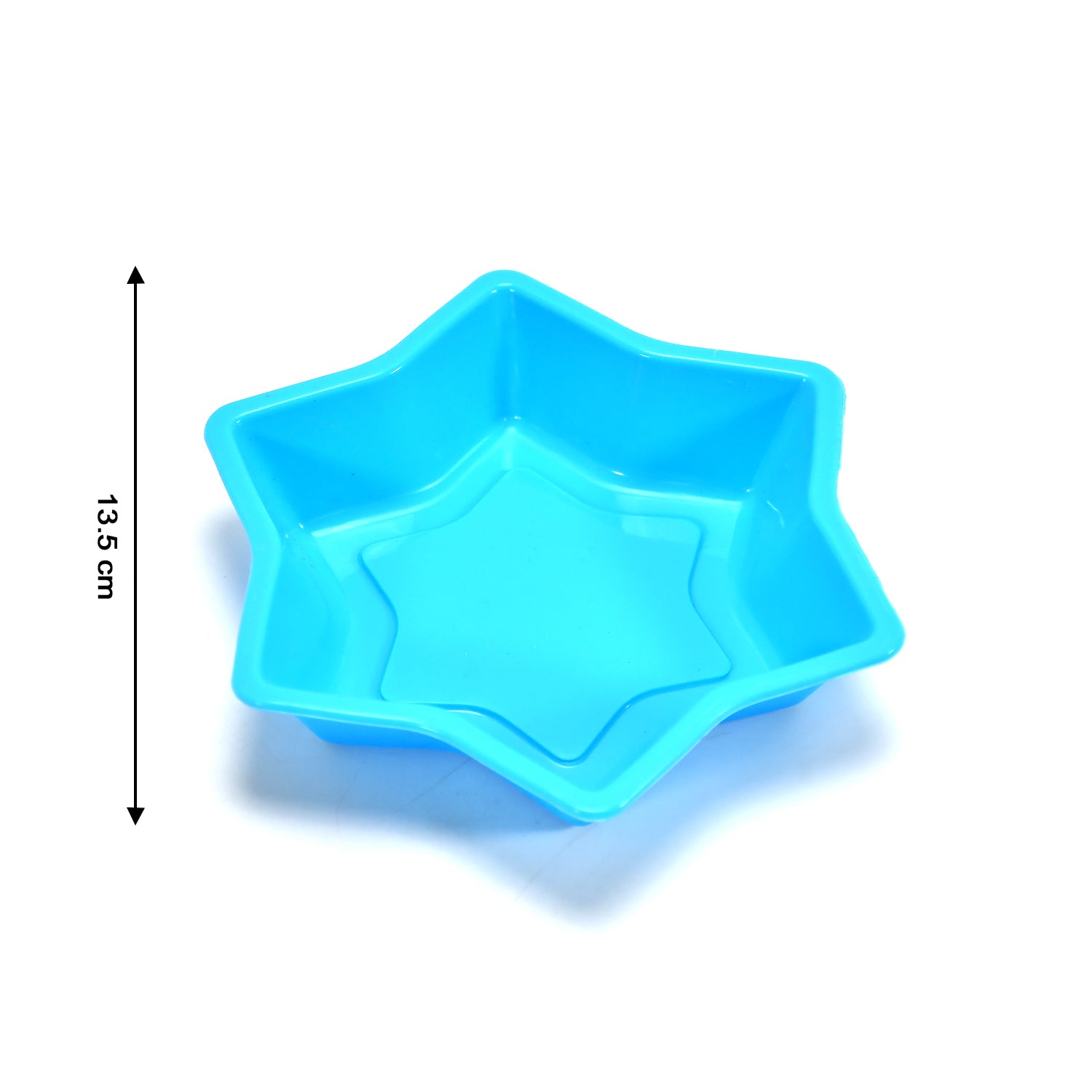 Wukusy Star Shape Silicone Resin Mold, flexible kitchen tool for creating star-shaped resin or craft pieces.