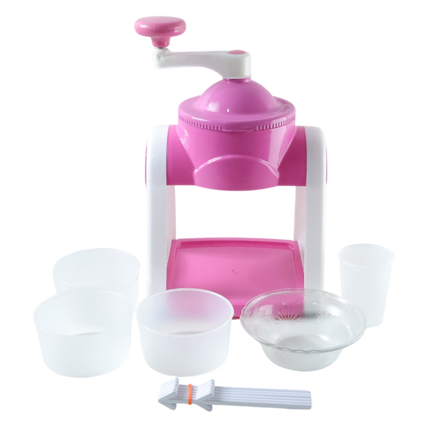 Pink manual Gola maker by Wukusy, showing the handheld tool with textured surface for creating decorative fabric trims.