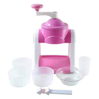 Pink manual Gola maker by Wukusy, showing the handheld tool with textured surface for creating decorative fabric trims.