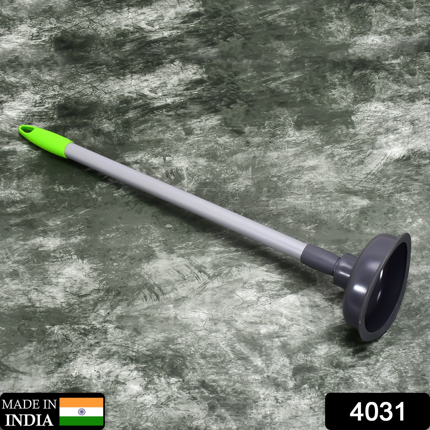 Wukusy 4031 toilet plunger for clearing clogs in bathroom toilets and sinks, suitable for home, commercial, and industrial use.