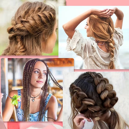 Wukusy multi-purpose hair styling braiding tool set with various accessories for creating intricate braids and hairstyles.