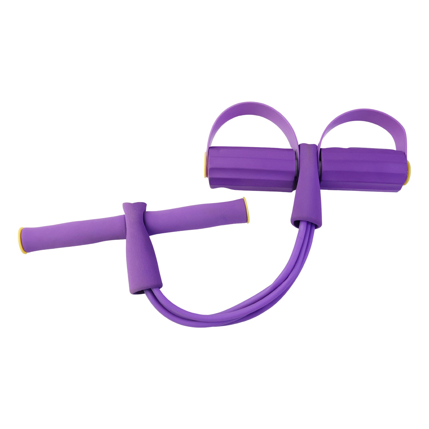 Wukusy portable resistance exerciser with pull rope and foot pedal support for strength training and fitness workouts.