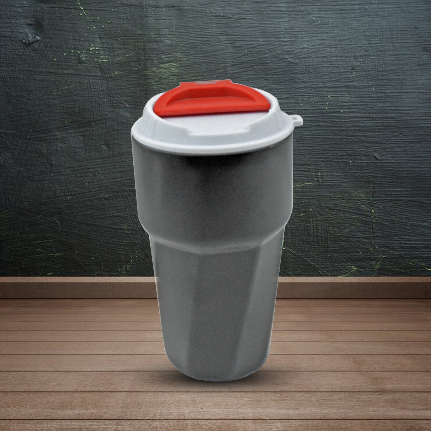 Wukusy stainless steel vacuum insulated travel mug with lid, reusable thermal coffee cup for outdoor, car, and home use.