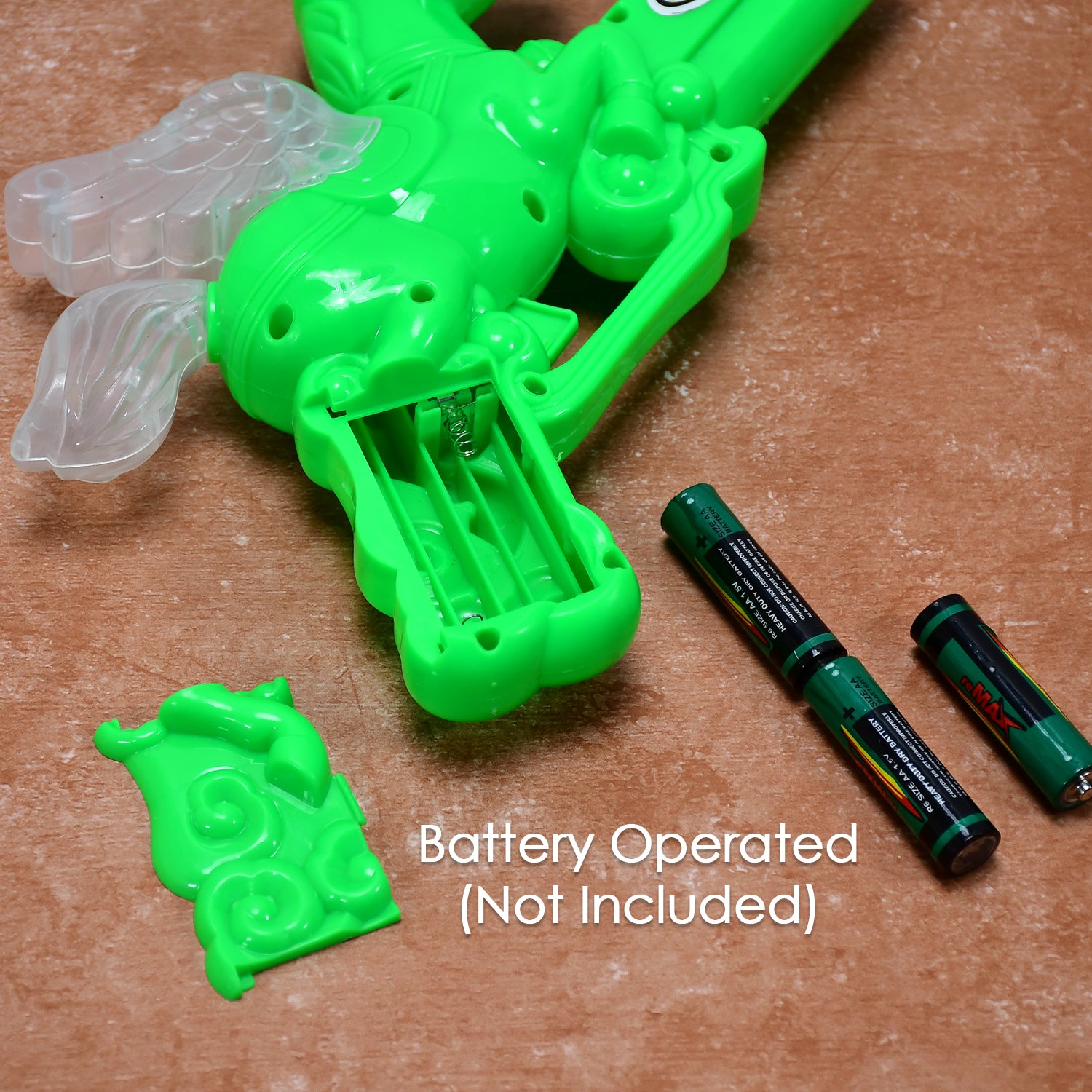 Wukusy 4411 musical laser light effect gun toy for kids, featuring colorful lights and playful design for entertainment.