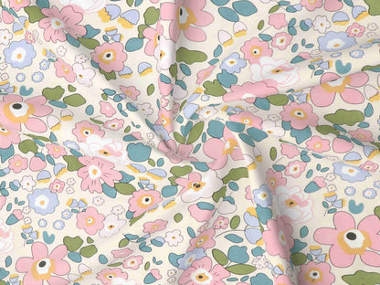 Super soft glace cotton double bedsheet with elastic fitted edges and two pillow covers, measuring 72x78 inches.