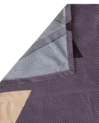Super soft glace cotton fitted bedsheet with elastic edges, includes 2 pillow covers, suitable for double beds, 72x78 inches.