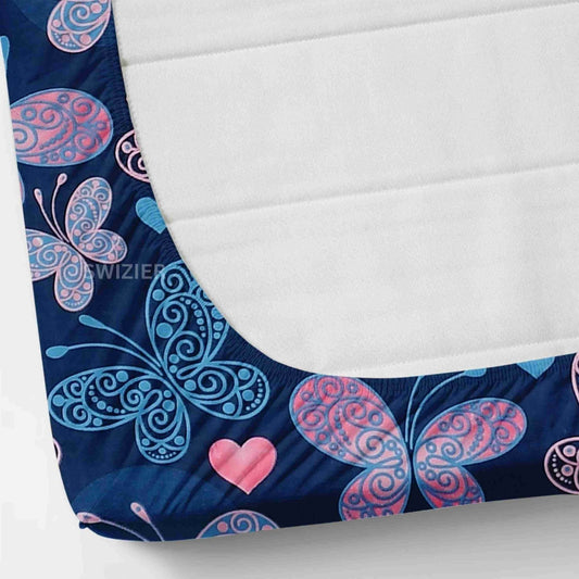 Super soft glace cotton double bedsheet with elastic fitted edges and two pillow covers, measuring 72x78 inches.