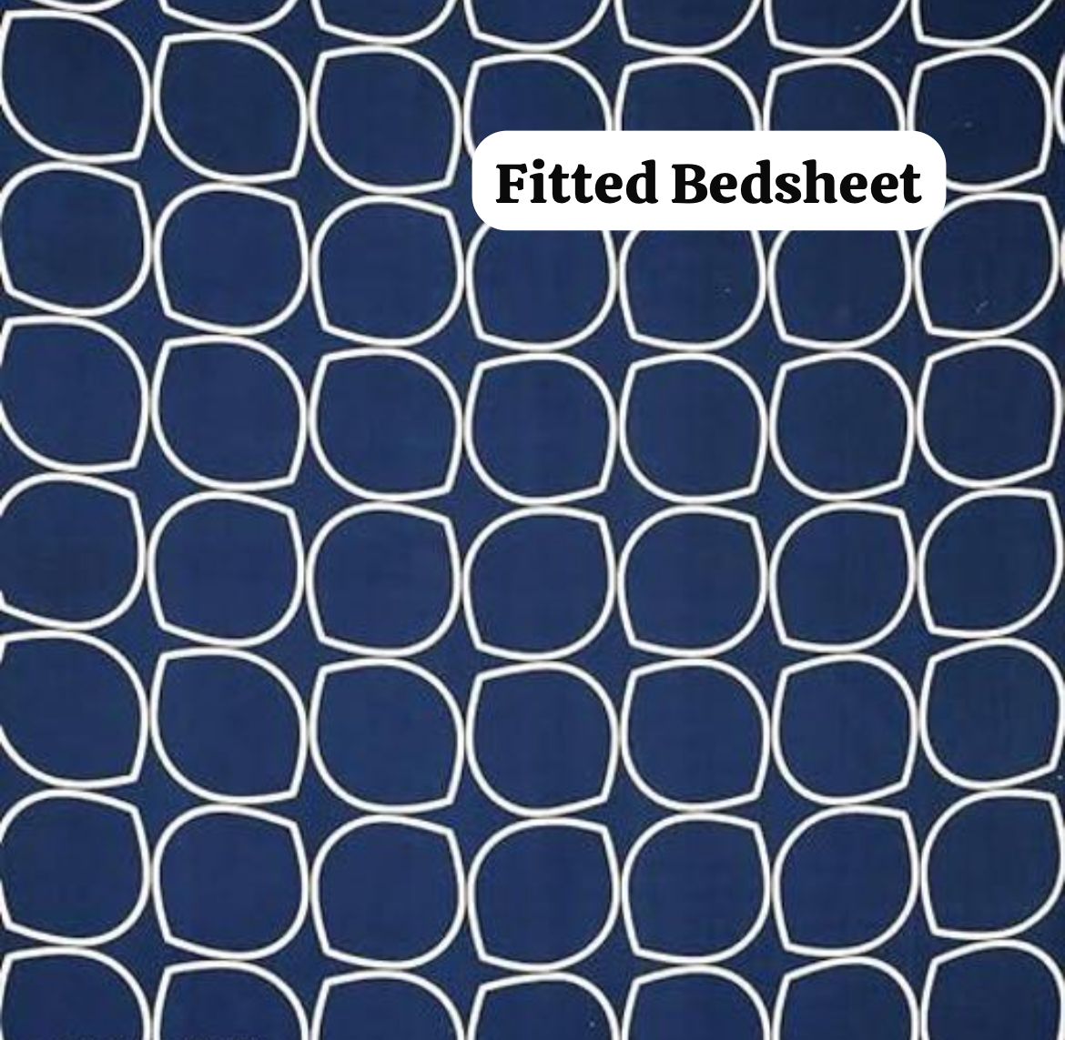 Super soft glace cotton all-round elastic fitted bedsheet with 2 pillow covers, fits double bed 72x78 inches.