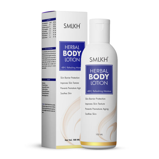 Deep Nourish Hydrating Body Lotion for Men and Women, 100ml, moisturizer for skin, creamy texture, in a clear bottle.