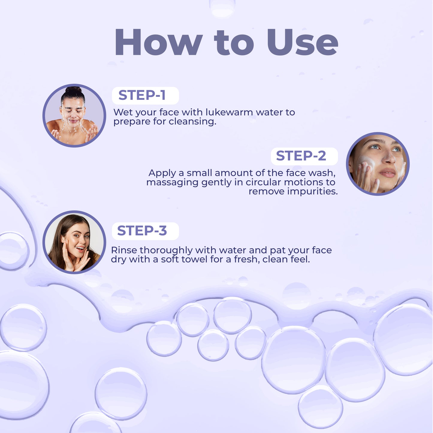 Niacinamide and glycolic acid deep cleanser for oily skin in a 200ml bottle, face wash with a creamy gel texture.