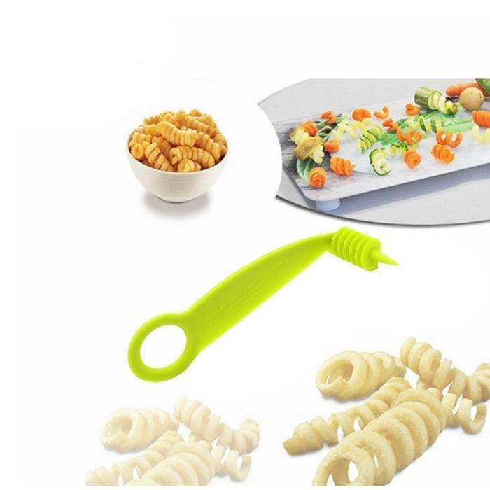 Wukusy 2013 kitchen plastic vegetables spiral cutter with spiral knife and screw slicer for vegetable spiralizing.