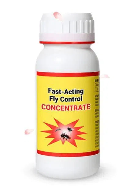 Two 200ml bottles of 205 fast-acting fly control concentrate spray for effective fly prevention in creams, gels, and sprays category.