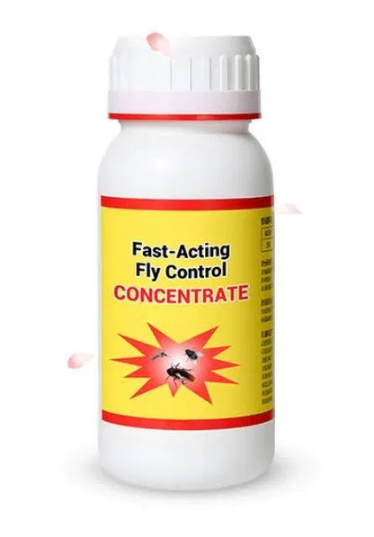 Two 200ml bottles of 205 fast-acting fly control concentrate spray for effective fly prevention in creams, gels, and sprays category.