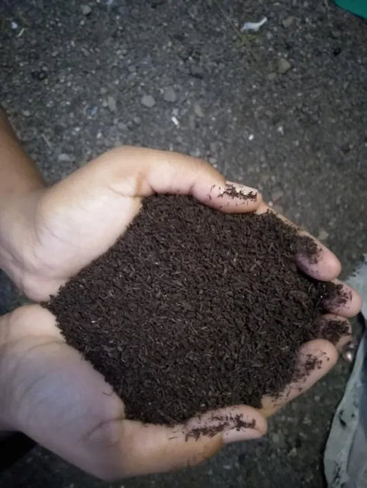205 garden sprayer with vermicompost fertilizer for plants, handheld garden tool for eco-friendly plant care.