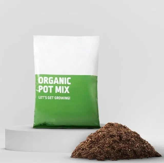 Garden sprayer from 205 filled with organic pot mix, 500g, ready for use in plant cultivation or gardening projects.
