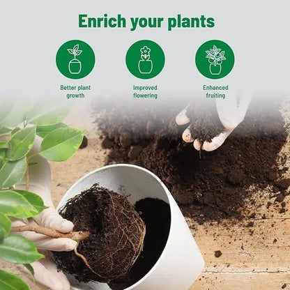 Organic Pot Mix 500g in a 205 garden sprayer for healthy plant growth and optimal soil nourishment.