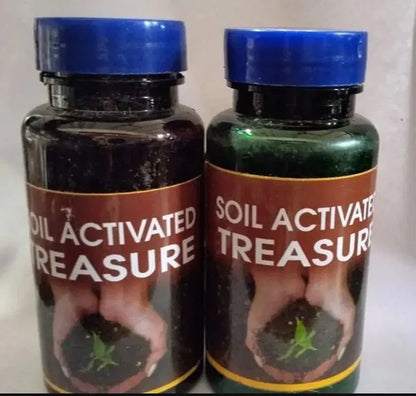 Two packs of 200g Soil Activated Treasure Premium Soil Activator by 205, shown in a clear image of soil enhancement product.
