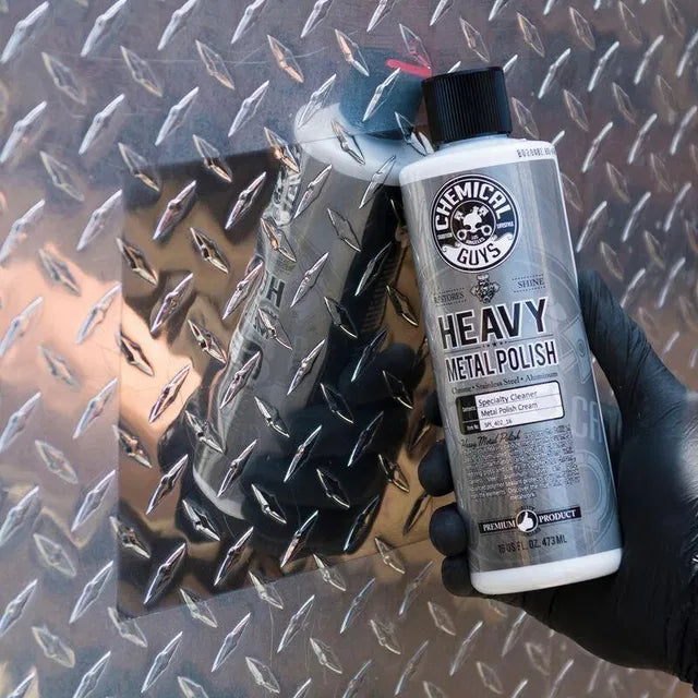 Metal Polish 100ML bottle from 21334, used for car metal surfaces, with a sleek container and labeling visible in the image.