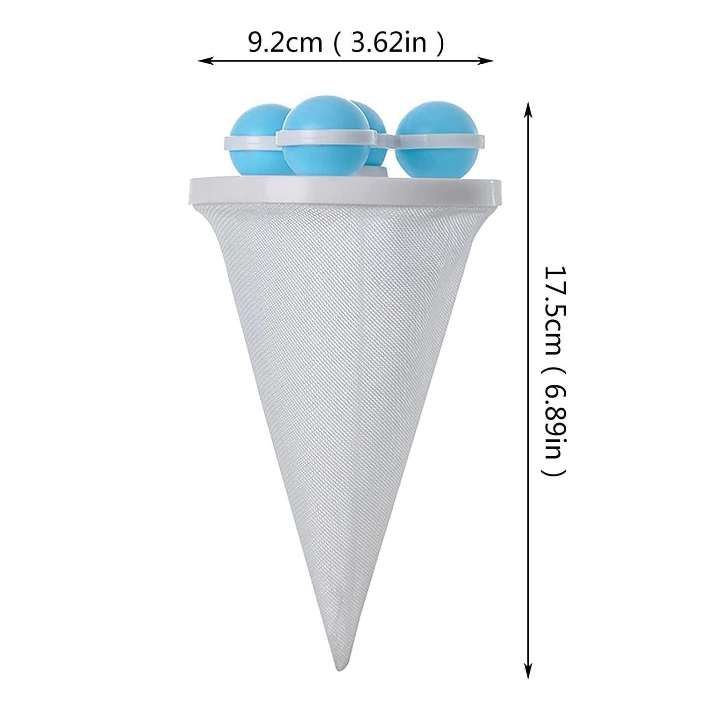 Washing machine hair removal ball from 21334, a cleaning accessory designed to remove lint and hair inside washing machines.