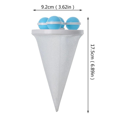 Washing machine hair removal ball from 21334, a cleaning accessory designed to remove lint and hair inside washing machines.