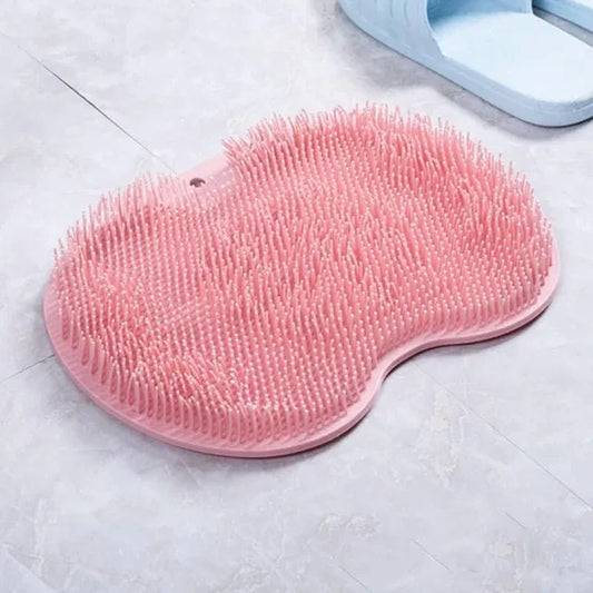 Silicone multiuse scrubber for bath and feet, 22123 body scrubber and brush, flexible and textured for cleansing skin.