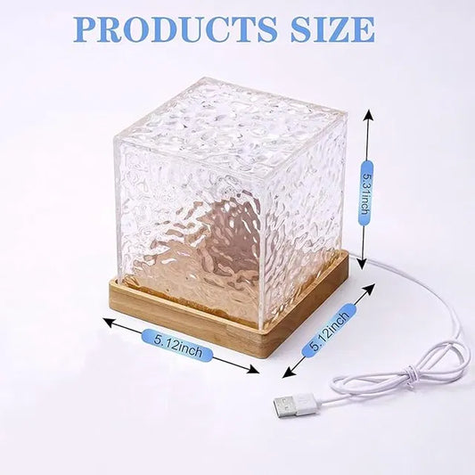 USB portable water ripple projection light by 22123, camping lantern with dynamic water effect for home and outdoor decor.