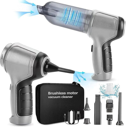 Wireless handheld car vacuum cleaner and blower by 22123, compact device for cleaning car interiors and removing debris.