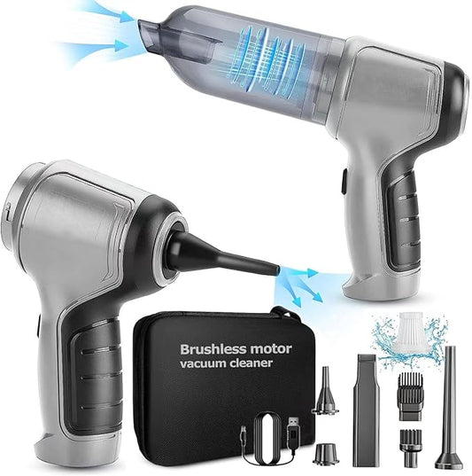 Wireless handheld car vacuum cleaner and blower by 22123, compact device for cleaning car interiors and removing debris.