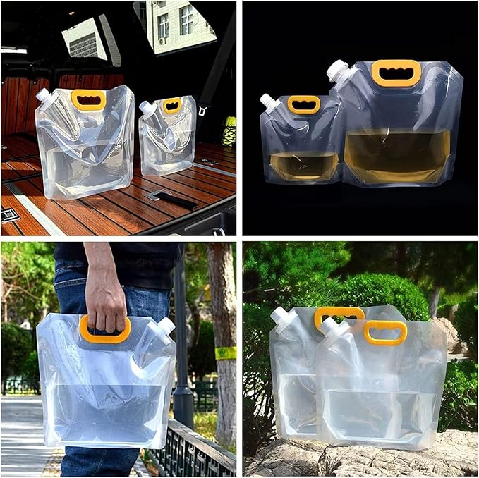 Set of five reusable grain storage bags by 22123, produce storage bags for fresh grains and food organization.