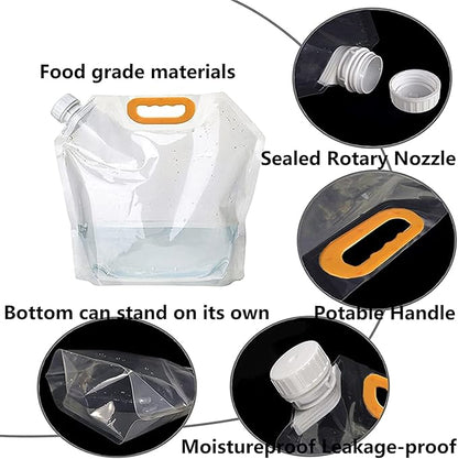 Set of five reusable grain storage bags by 22123, produce storage bags for keeping grains fresh and organized.