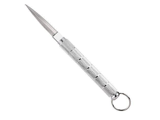 Manual pocket knife sharpener from brand 22927, compact and portable with a sturdy grip for easy sharpening.