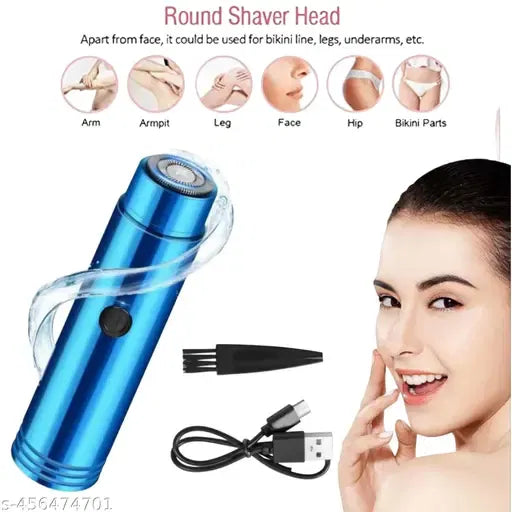 Mini electric shaver by 22927, waterproof pocket-sized shaver for men and women, with compact design for easy grooming.