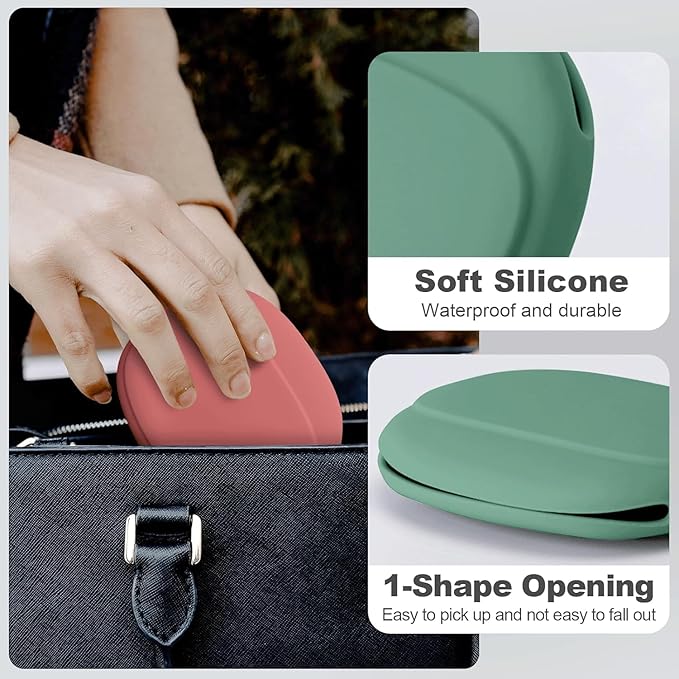 Multicolor silicone headphone organizer and earbud case with space for data cables, designed for portable storage and organization.