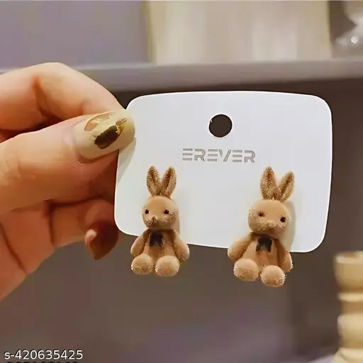 Korean-style stud earrings for women and girls, featuring cute jewelry designs, perfect for fashion and gifting.
