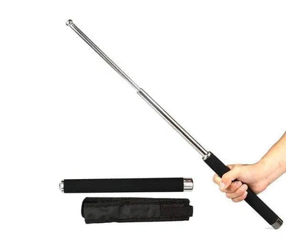 Personal Stick Security multitool walking stick with comfortable grip, foldable design, for men and women, with carrying bag.