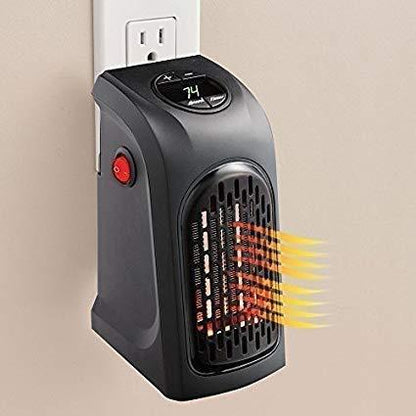 Wukusy 251 electric mini handy plug-in wall heater with 400W heating element, compact and portable for small space heating.