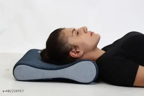 Cervical pillow cushion cover designed for neck and shoulder pain relief, featuring a soft fabric cover for comfort.