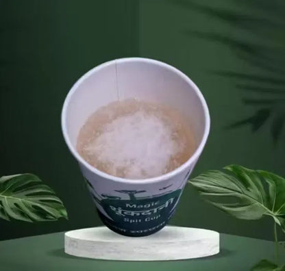 Pack of 10 Magic Disposable Spit Cups by 25544, solidifies liquids, ideal for home, office, patients, and car use.