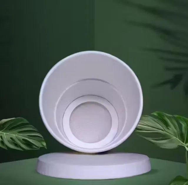 Pack of 10 Magic Disposable Spit Cups by 25544, solidifies liquids, ideal for home, office, patients, and car use.