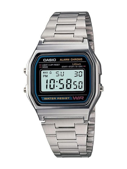 Casio unisex digital watch with black band and digital display, suitable for men and women, model 25960.