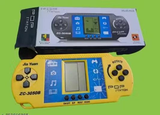 Pop Station Hand Console travel and pocket video game from 26015, featuring a compact handheld gaming device with colorful buttons.