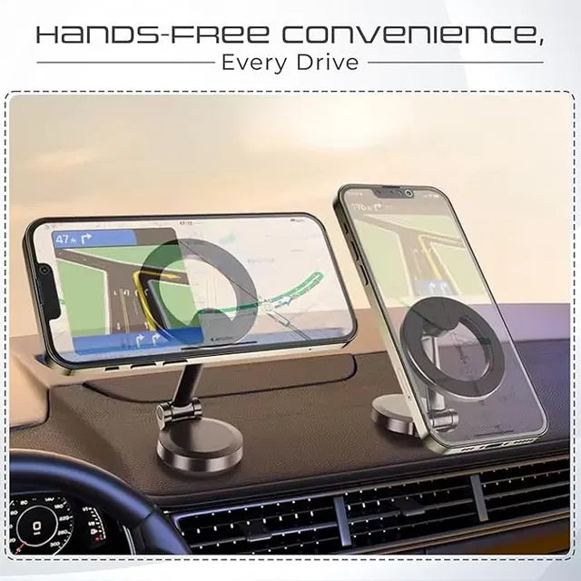 Magnetic phone holder for car dash by 26041, secure mount for smartphones with easy magnetic attachment.
