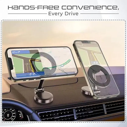 Magnetic phone holder for car dash by 26041, secure mount for smartphones with easy magnetic attachment.