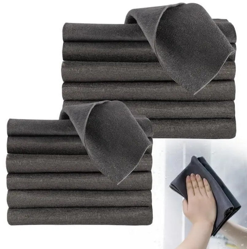 Two thickened Magic Cleaning Cloths from 26041, soft and durable cleaning cloths for versatile household use.