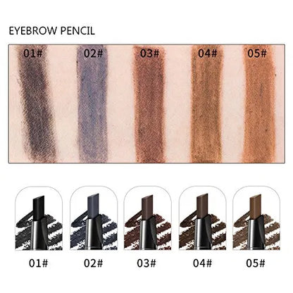 3-in-1 waterproof eyebrow kit for women includes black brown brow pencil, powder, and brush for natural eyebrow makeup.