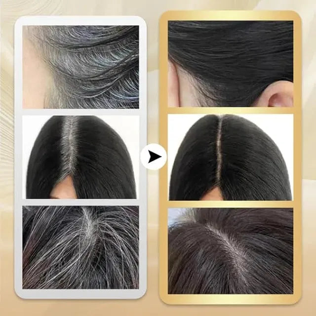 Instant Hair Dye Stick with built-in comb, gray hair dye, 2-in-1 touch-up comb for quick hair color touch-ups.